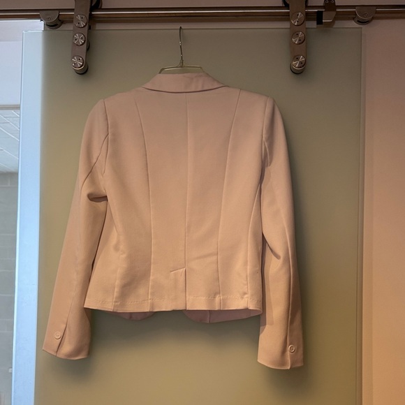 2 Elegant Blazers- Express Navy Blue Blazer  & White Cream Blazer - Picture 3 of 8